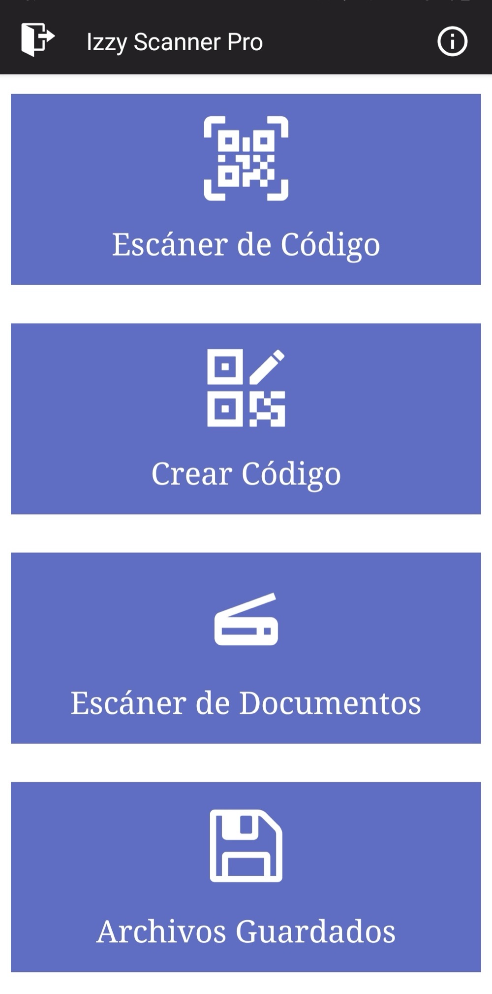 Izzy Scanner Pro — Capturas 1