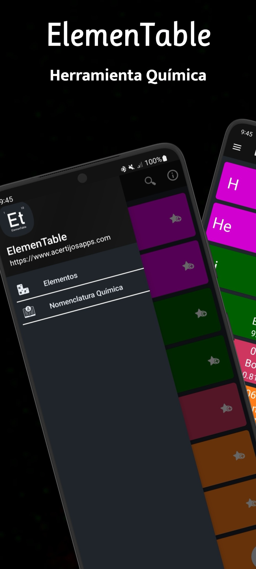ElemenTable — Capturas