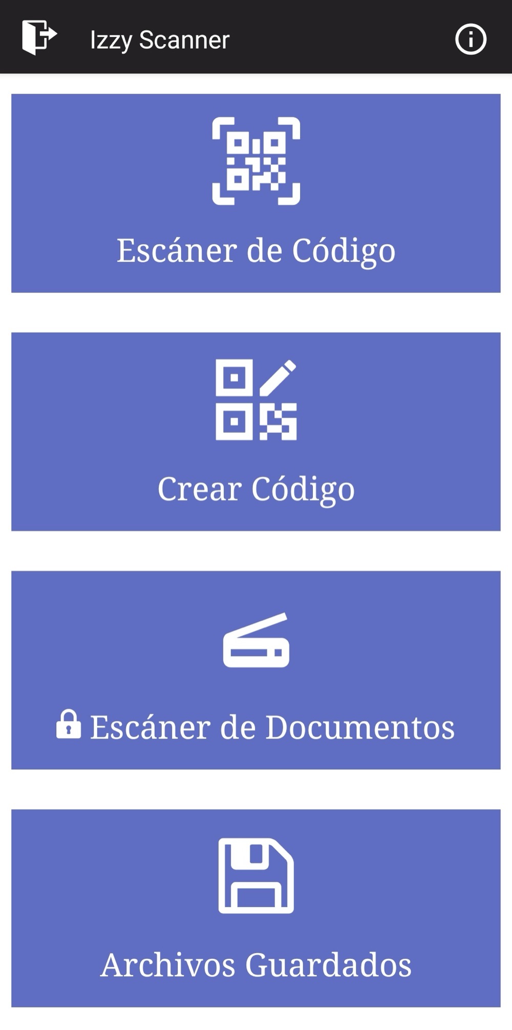 Izzy Scanner — Capturas 1